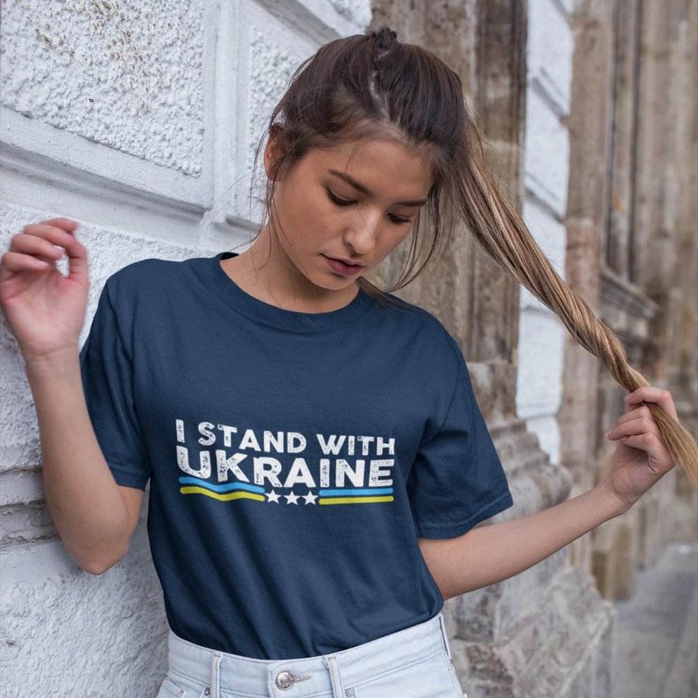 I stand with Ukraine Unisex T-Shirt, Stand With Ukraine T-Shirt, Ukraine Support
